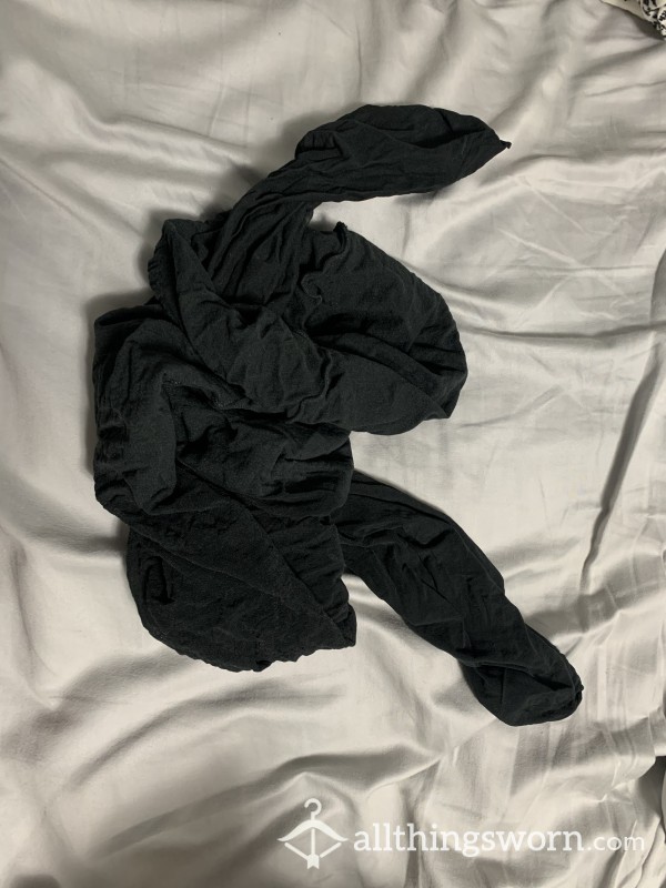 XL Sheer Black Panty Hose