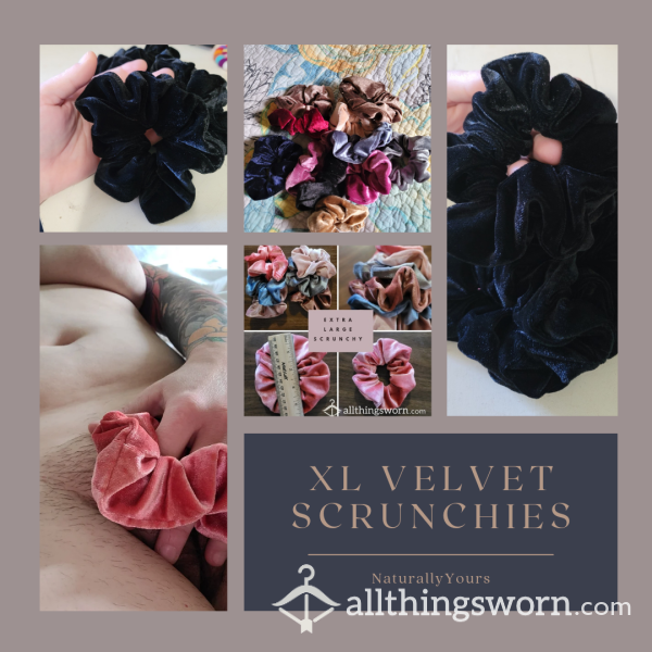 🖤🌈 XL Velvet Scrunchy Stuffed Or Worn To Your Preference & Pleasure. Various Colors