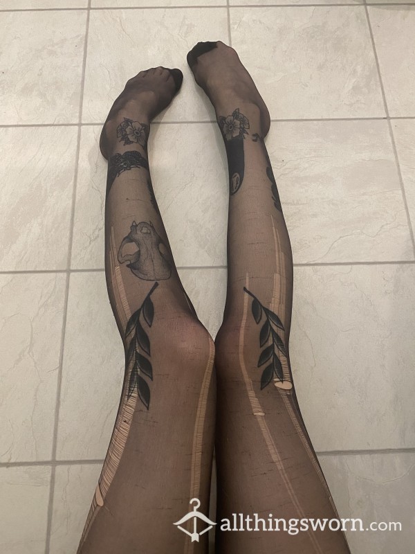 XS Super Worn, Well Loved Tights❤️‍🔥