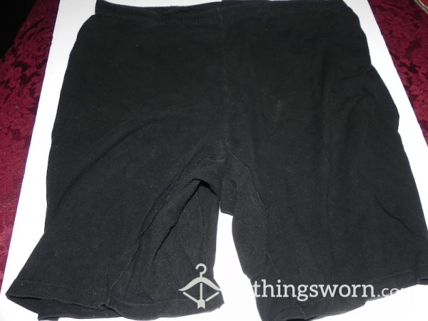XXXL Plus Size Black Biker Shorts