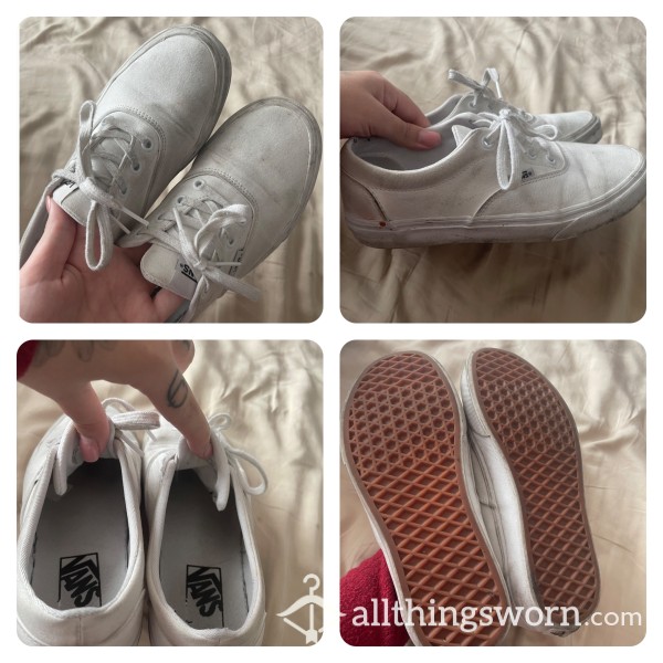 Year Old White Lace Up Vans