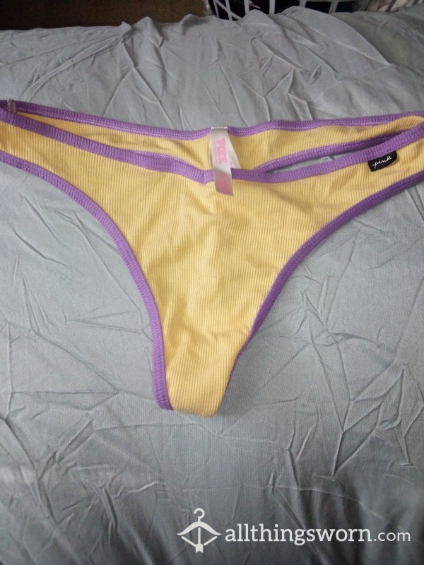 Yellow And Purple Thong, Well Worn