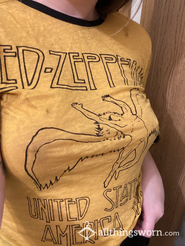 Yellow Led Zeppelin Sleep Shirt ✨ (7 Night Wear)