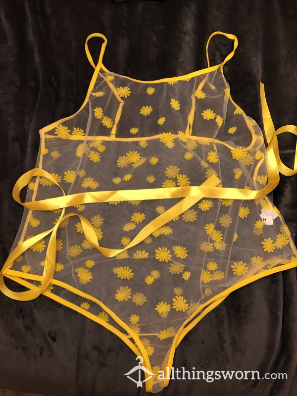 Yellow Lingerie One Piece