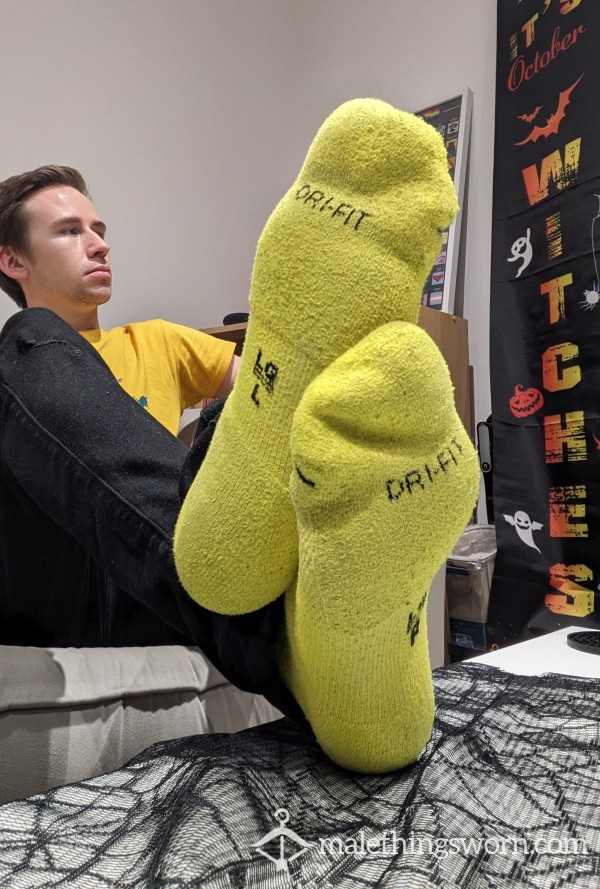 Yellow Nike Drift Socks