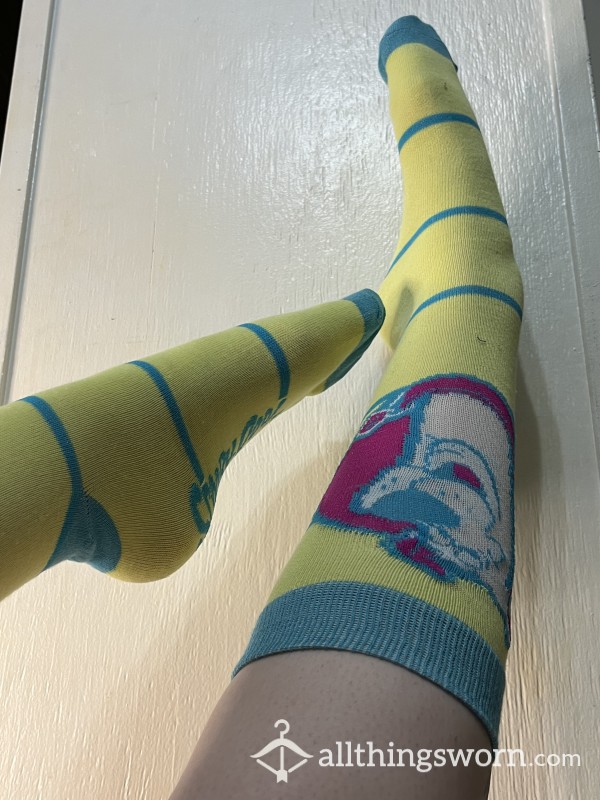 The Matron's Yellow Scooby Doo Crew Socks
