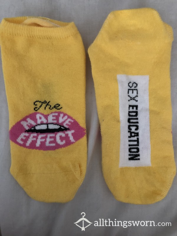Yellow Sex Education Sweaty Ankle Socks 😋
