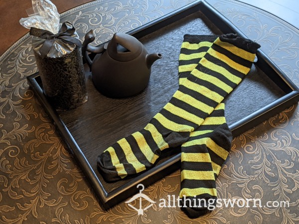 Yellow Stripe Socks!