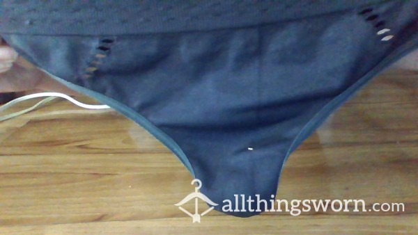 Ready To Wear And Ship This Comfortable, Sexy, Navy Blue Thong, Stretchy, Soaking Wet, Sexy Design