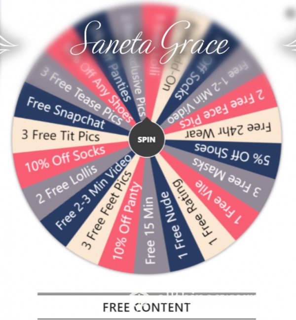 You Honestly CanNot Lose!! - Spin The Wheel For Free Content - Take A Chance With Prizes Big And Small