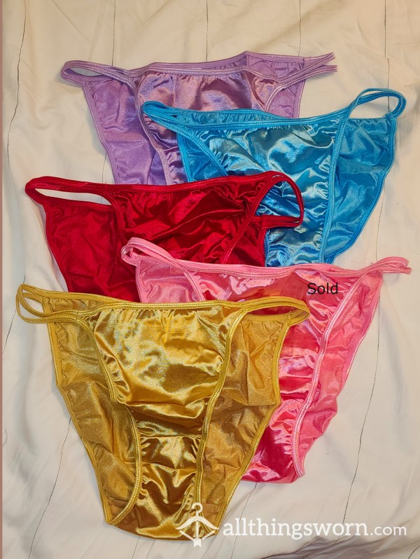Your Pick Of Satin Sexy String Bikini Panty