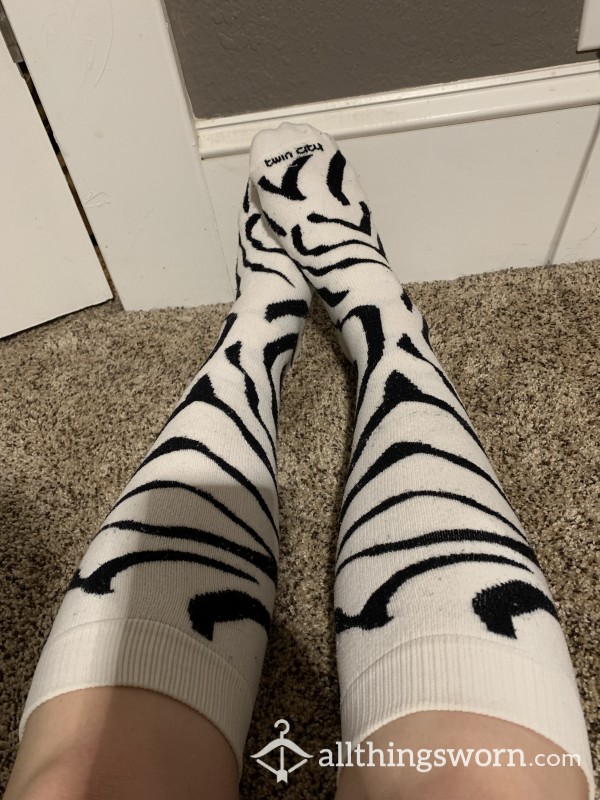 Zebra Volleyball Socks